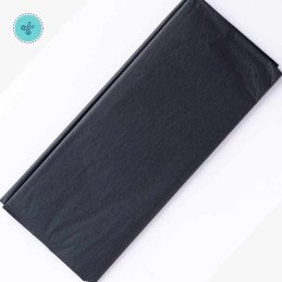 TISSUE LISO NEGRO, 10 pliegos, 20x26"