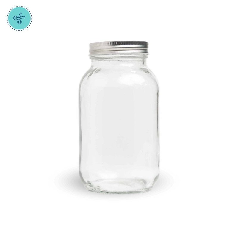 TARROS DE VIDRIO 33.8oz / 1 L(12und)