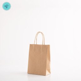 BOLSA PAPEL ASA KRAFT S 15X21X8CM (12UND)