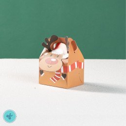 CAJA NAVIDAD 3D RENO 11.5X15X8.5CM (12UND)