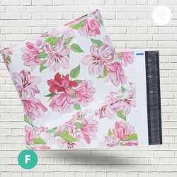 MAILER BAG ESTAMPADA FLORES 25.5X33CMS 10"X13"  50UNDS